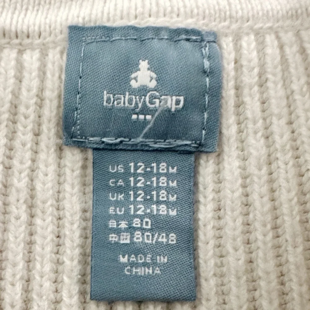 baby GAP | Ribbed Toddler Sweater Dress (12-18 mos) 🖤🤍